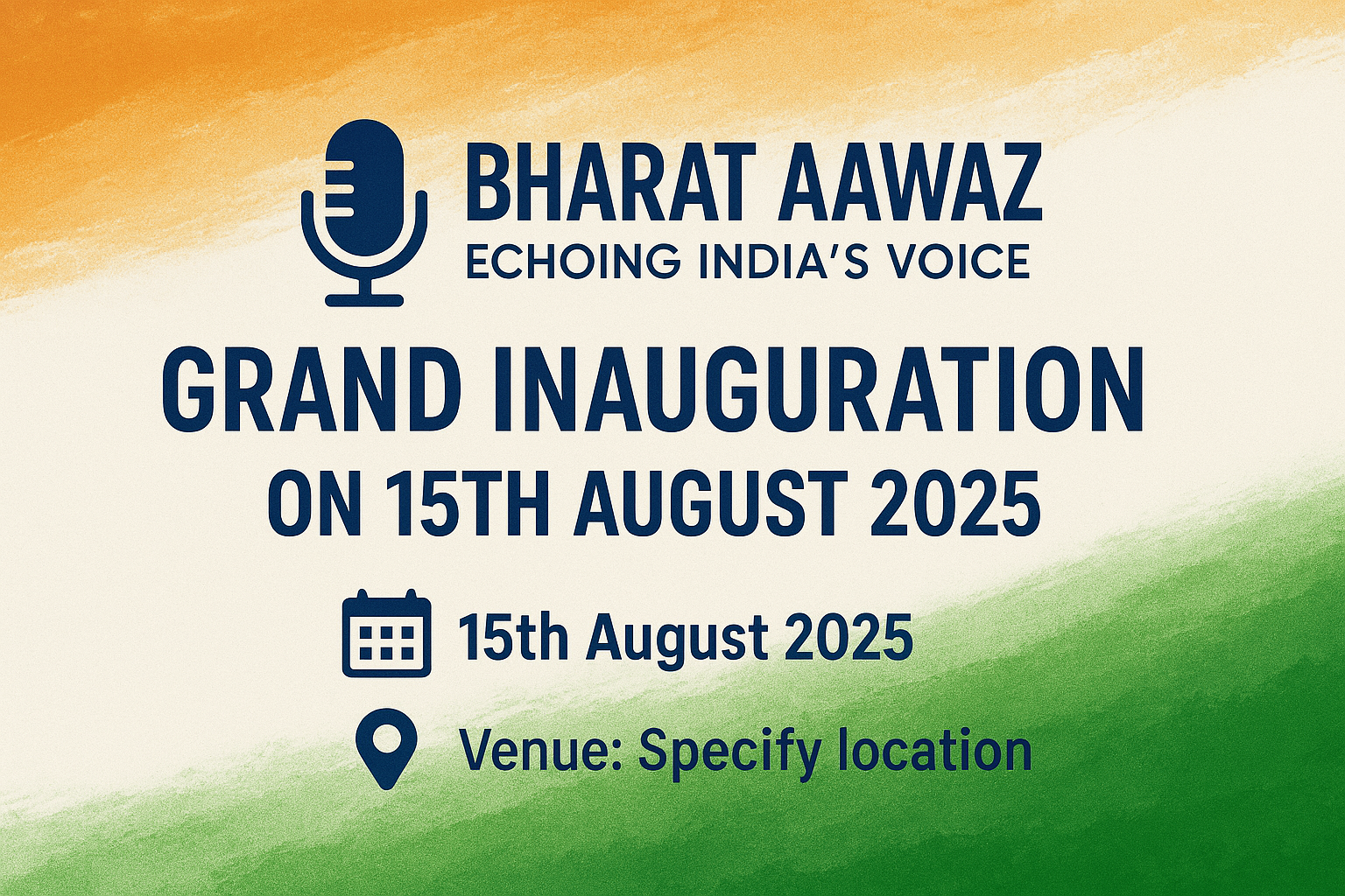 Bharat Aawaz: Echoing India’s Voice – Grand Inauguration